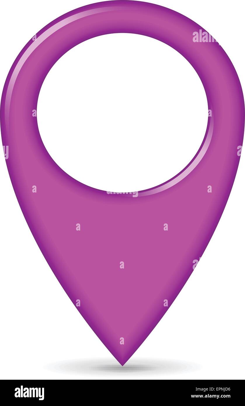 Abbildung rosa Gps-Zeiger-Design-Ikone Stock Vektor