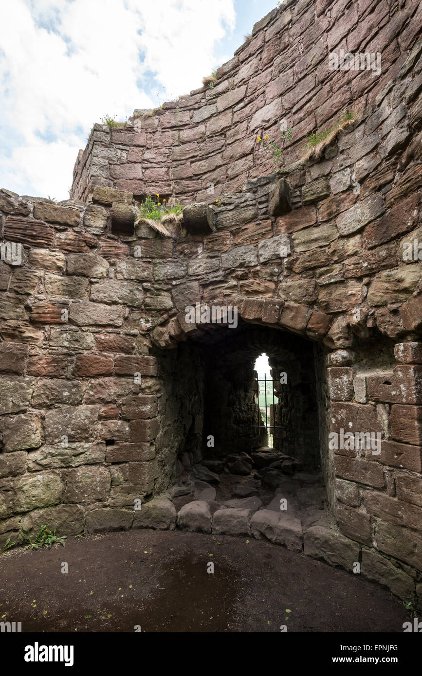 Verfügen Sie über Beeston Schloss, eine mittelalterliche Ruine in Cheshire, England. Stockfoto
