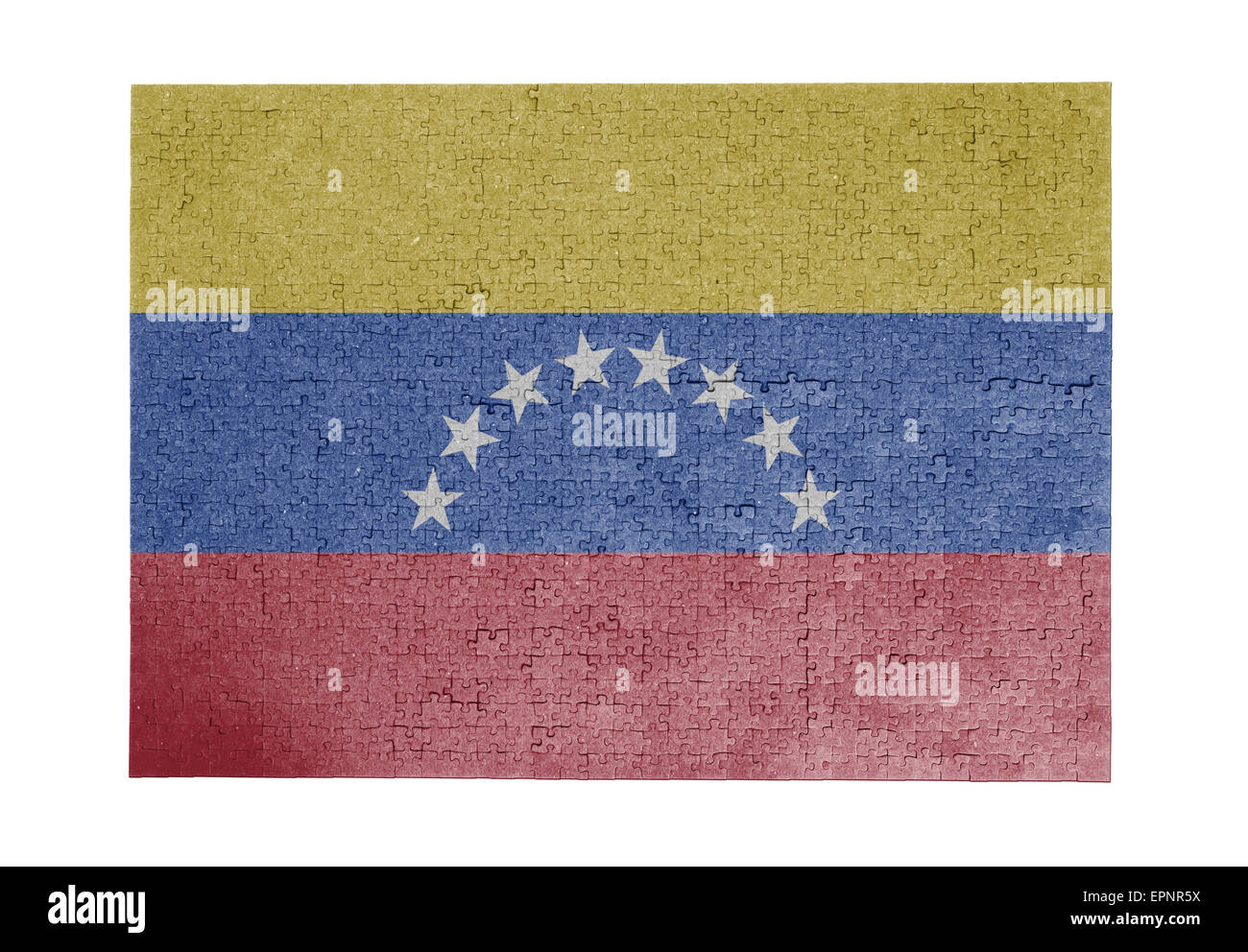Große Puzzle von 1000 Stück - Flag - Venezuela Stockfoto