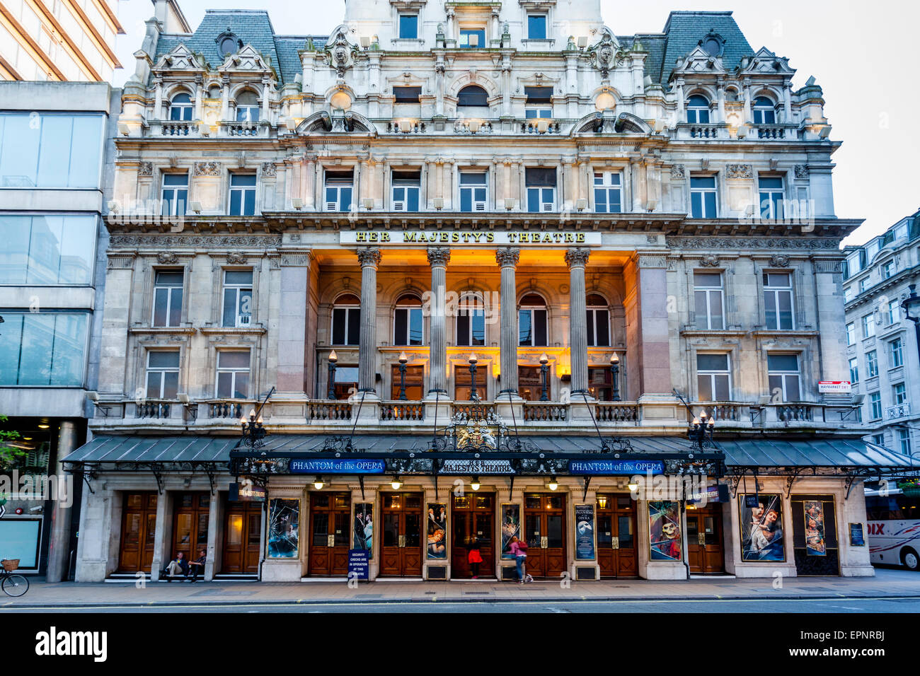 Ihre Majestät Theater, Haymarket, London, England Stockfoto