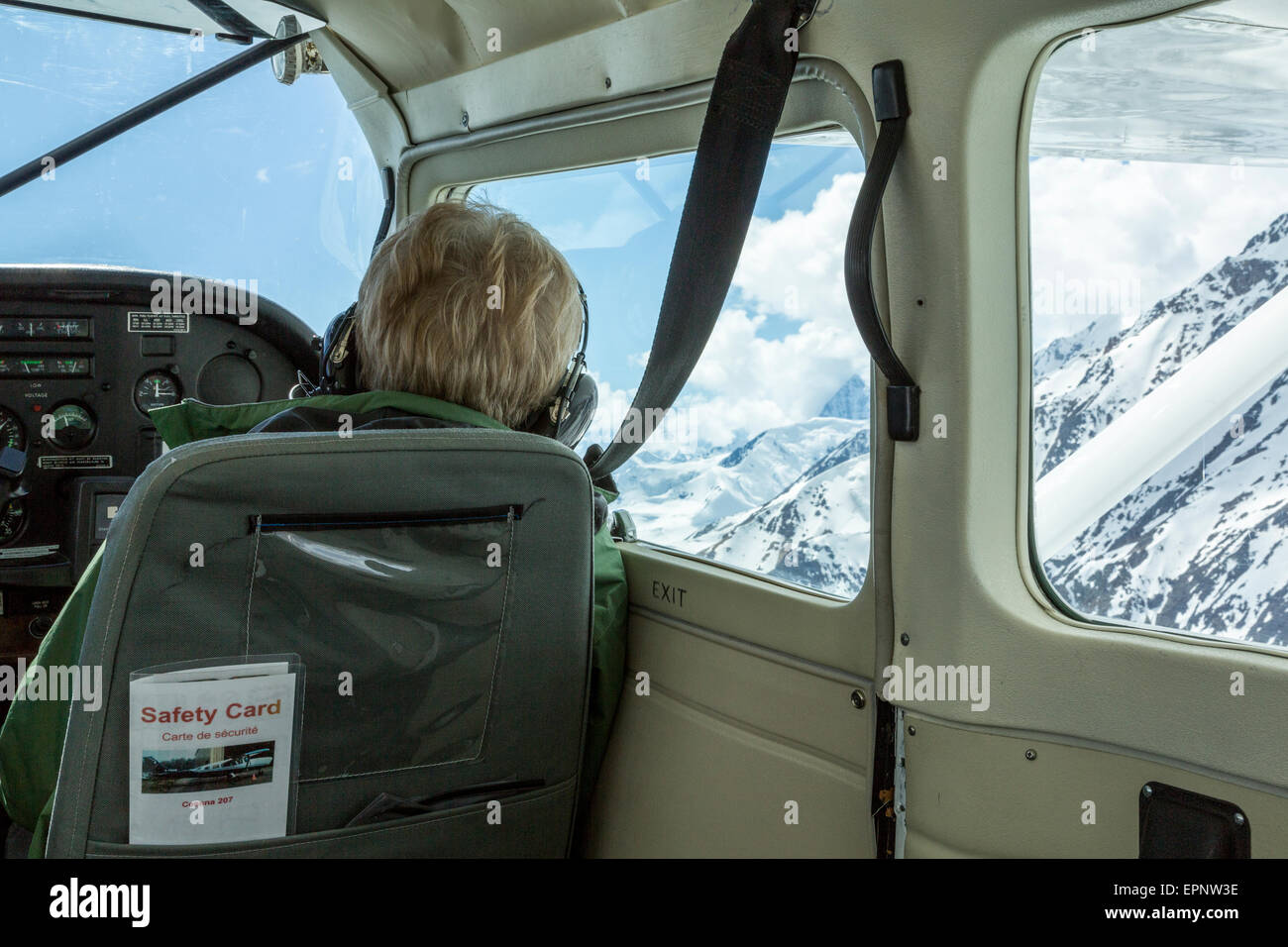 Rundflug über die Berge und Gletscher des Kluane National Park, Yukon Territory Kanada Stockfoto Rundflug über die Berge und Gletscher des Kluane National Park, Yukon Territory Kanada Stockfoto