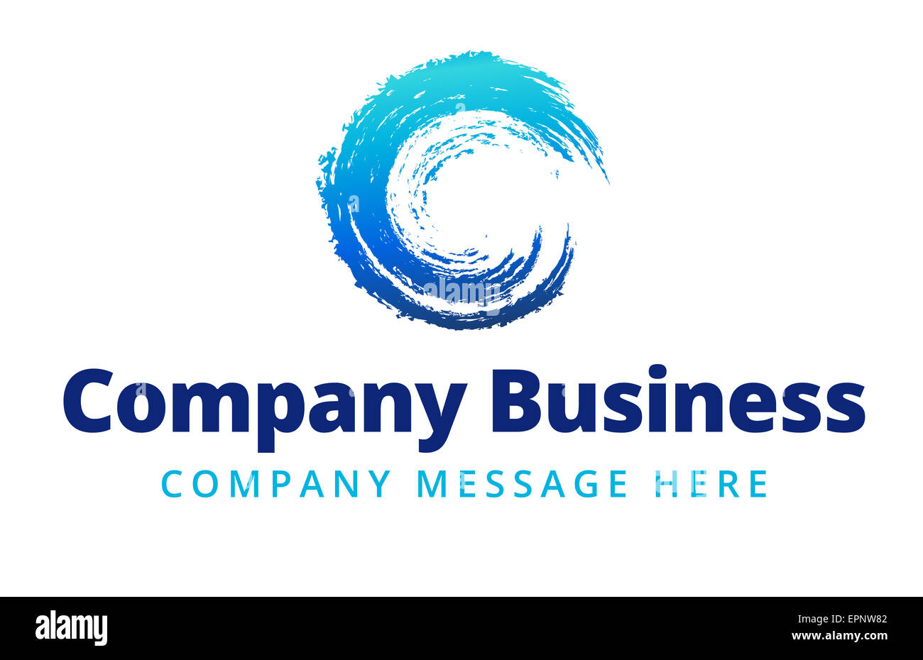 Firma Business Wave Logo Symbol Stockfoto