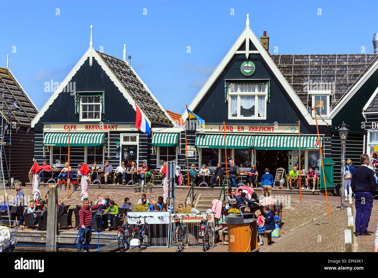 Die alte historische Stadt Marken, nördlich von Amsterdam, Niederlande. Stockfoto