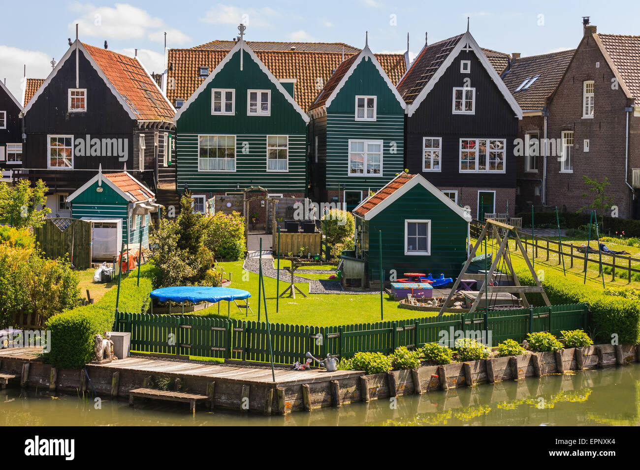 Die alte historische Stadt Marken, nördlich von Amsterdam, Niederlande. Stockfoto