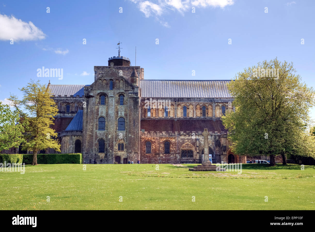 Romsey Abbey, Romsey, Hampshire, England, Vereinigtes Königreich Stockfoto