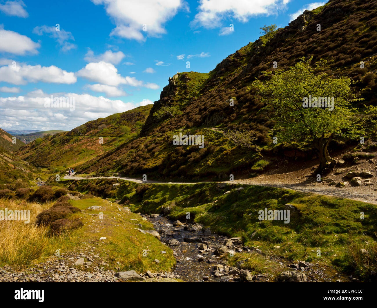 Kardieren Mill Valley auf der Long Mynd in der Nähe von Kirche Stretton in Shropshire Hügel England UK Stockfoto