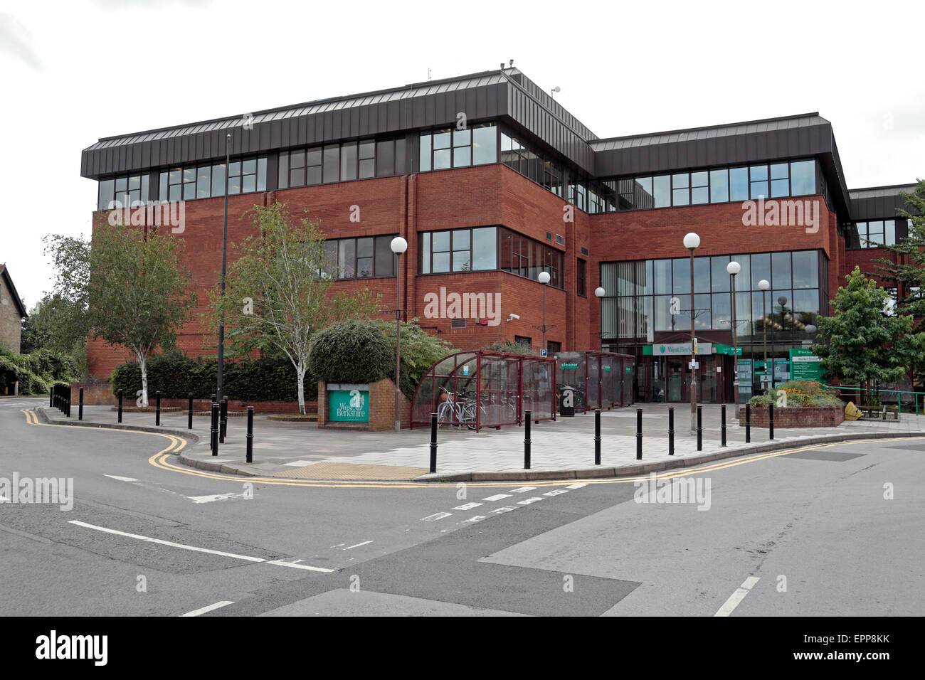 Die Büros der West Berkshire Council, Market Street, Newbury, Berkshire, Großbritannien. Stockfoto