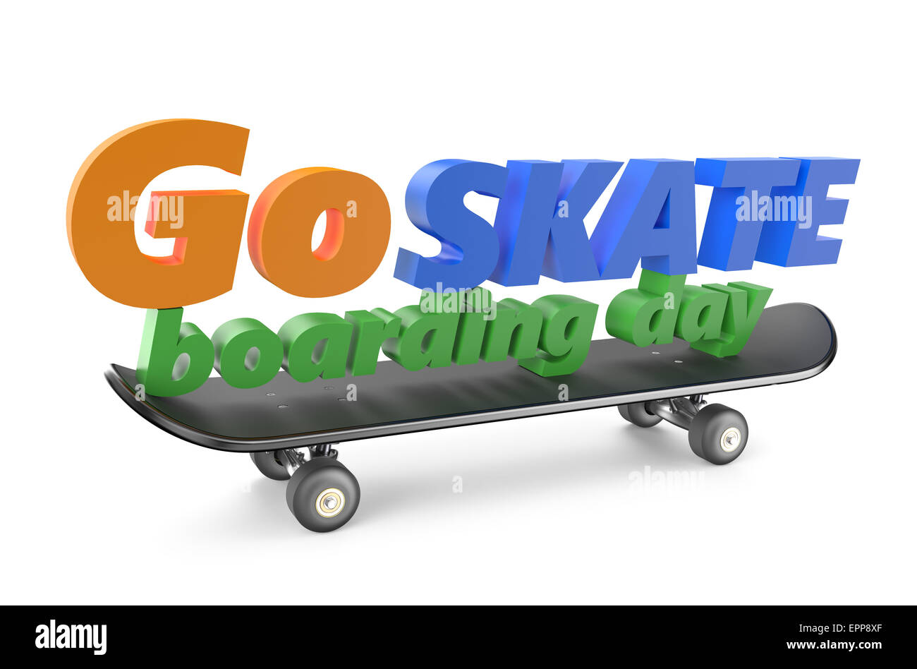 Skateboard Tag 21 Juni Konzept gehen Stockfoto