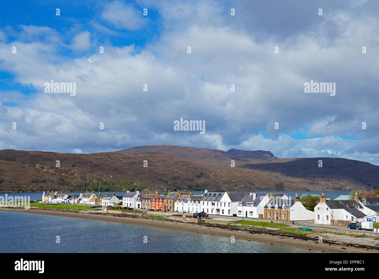 Der Hafen von Ullapool, Ross und Cromarty, Scotland UK Stockfoto