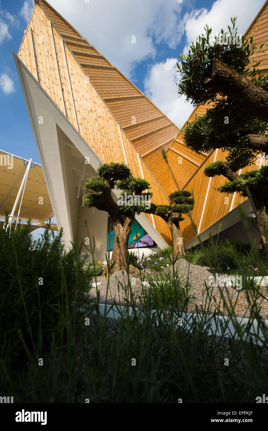 Slowenien-Pavillon, Expo 2015 in Mailand Stockfoto