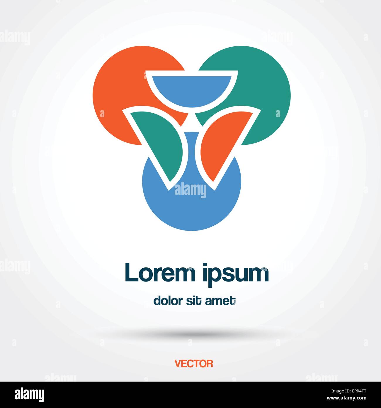 Abstrakte kreative Vektor Illustration Logo Vorlage Stock Vektor