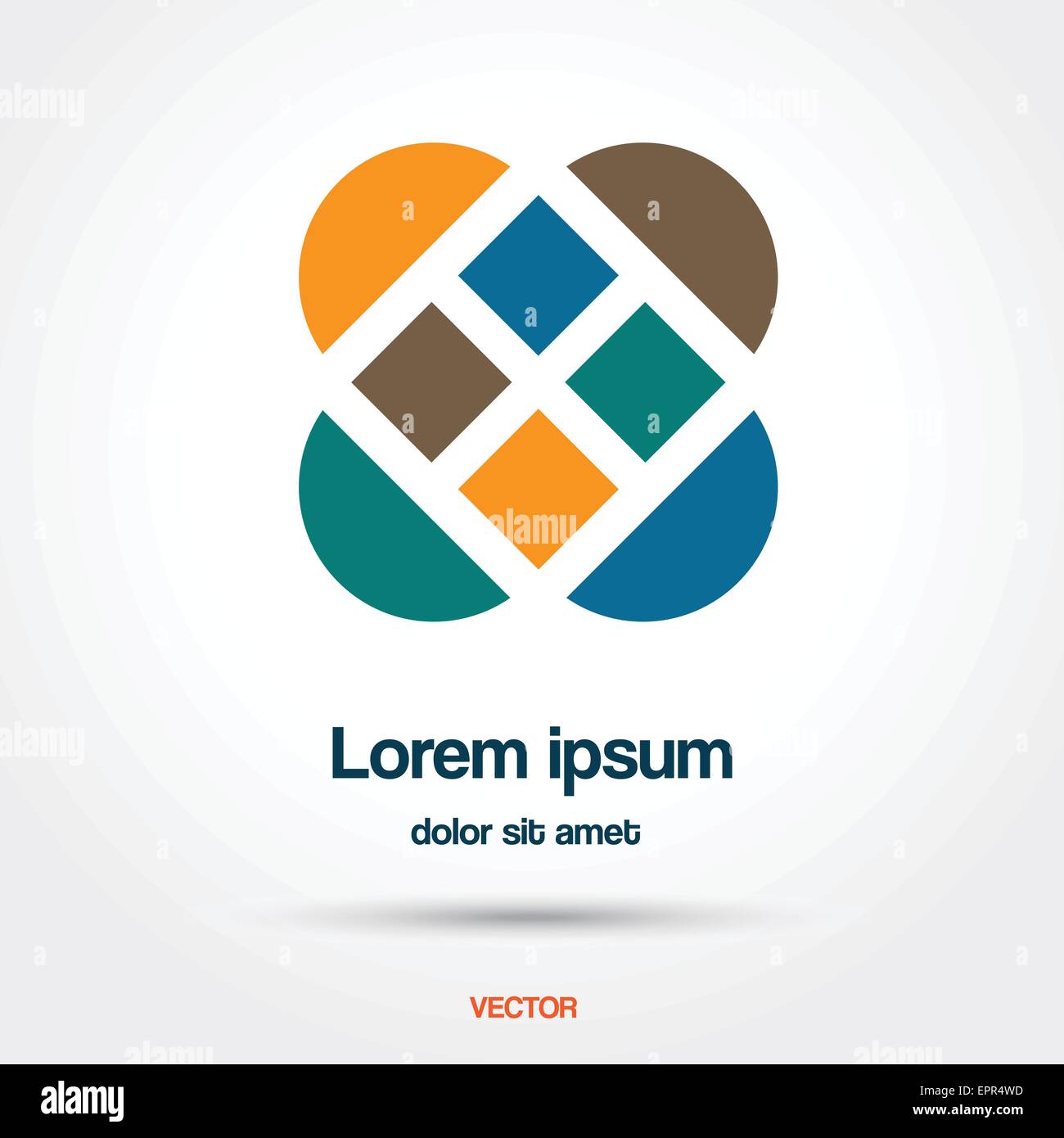 Abstrakte kreative Vektor Illustration Logo Vorlage Stock Vektor