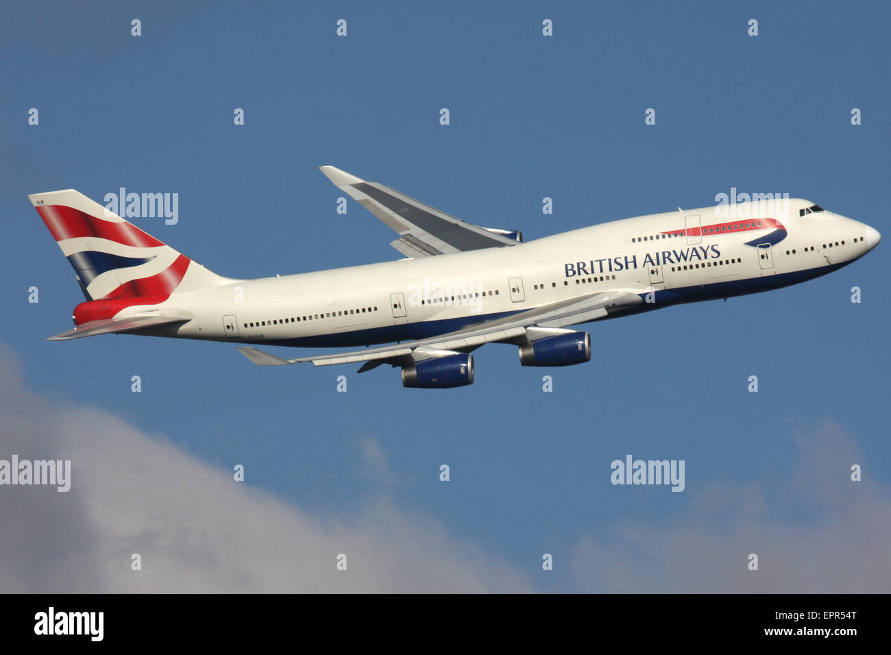 BRITISH AIRWAYS BA 747 Stockfoto