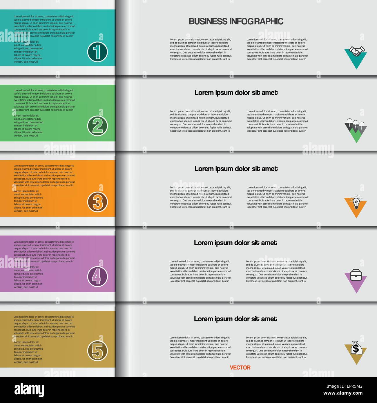 Infografik für Erfolg-Business-Projekt, Workflow, Web-Design, Werbebanner und andere Ihre Variante. Vektor-illustration Stock Vektor