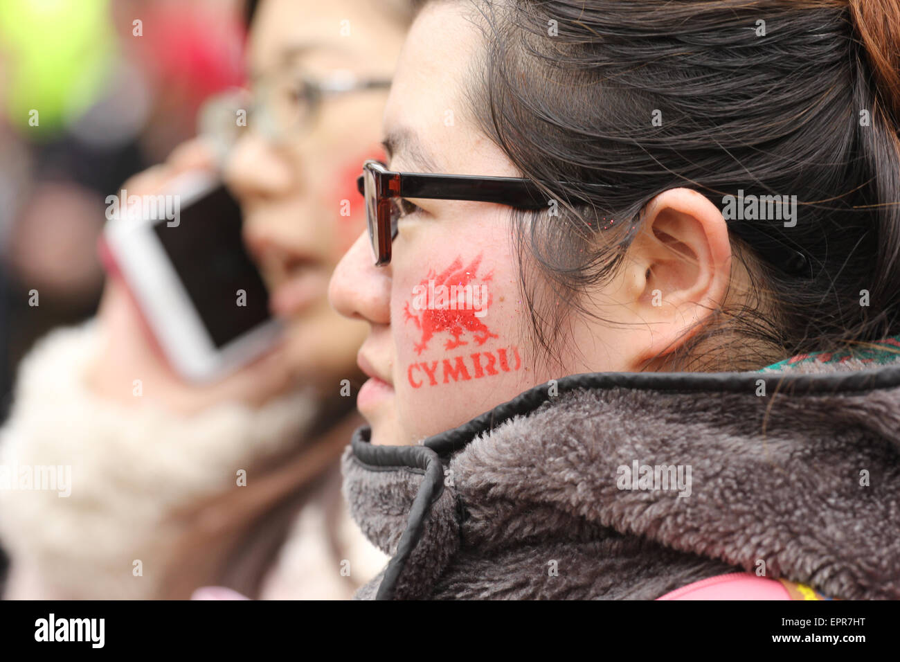 St. Davids Day-Parade in Cardiff Stockfoto