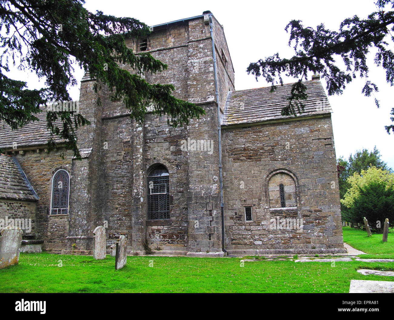 St, Nicholas Church am Studland, Isle of Purbeck, Dorset, einer normannischen Kirche auf sächsischen Ruinen errichtet Stockfoto