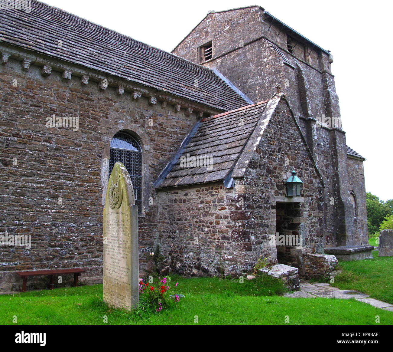 St, Nicholas Church am Studland, Isle of Purbeck, Dorset, einer normannischen Kirche auf sächsischen Ruinen errichtet Stockfoto