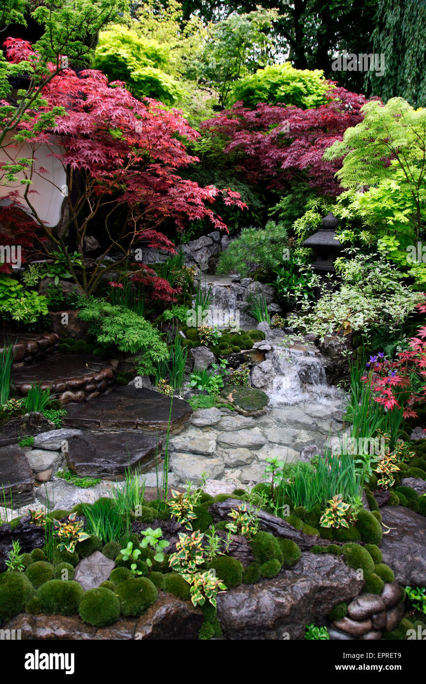 Edo Garden von Ishihara Kazuyuki bei der RHS Chelsea Flower Show 2015. Stockfoto