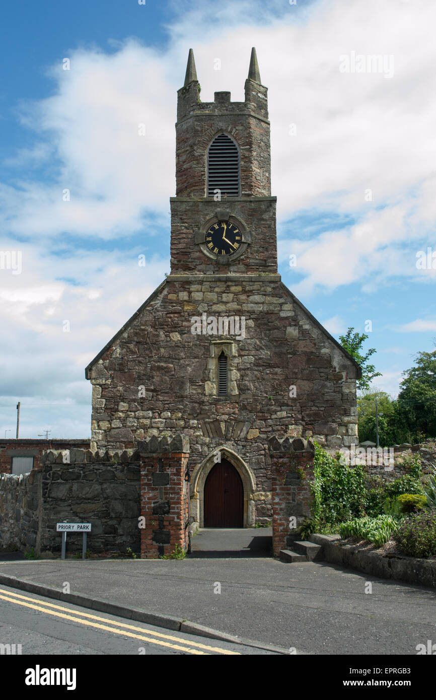 Die alte Priory-Kirche in Holywood Stockfoto
