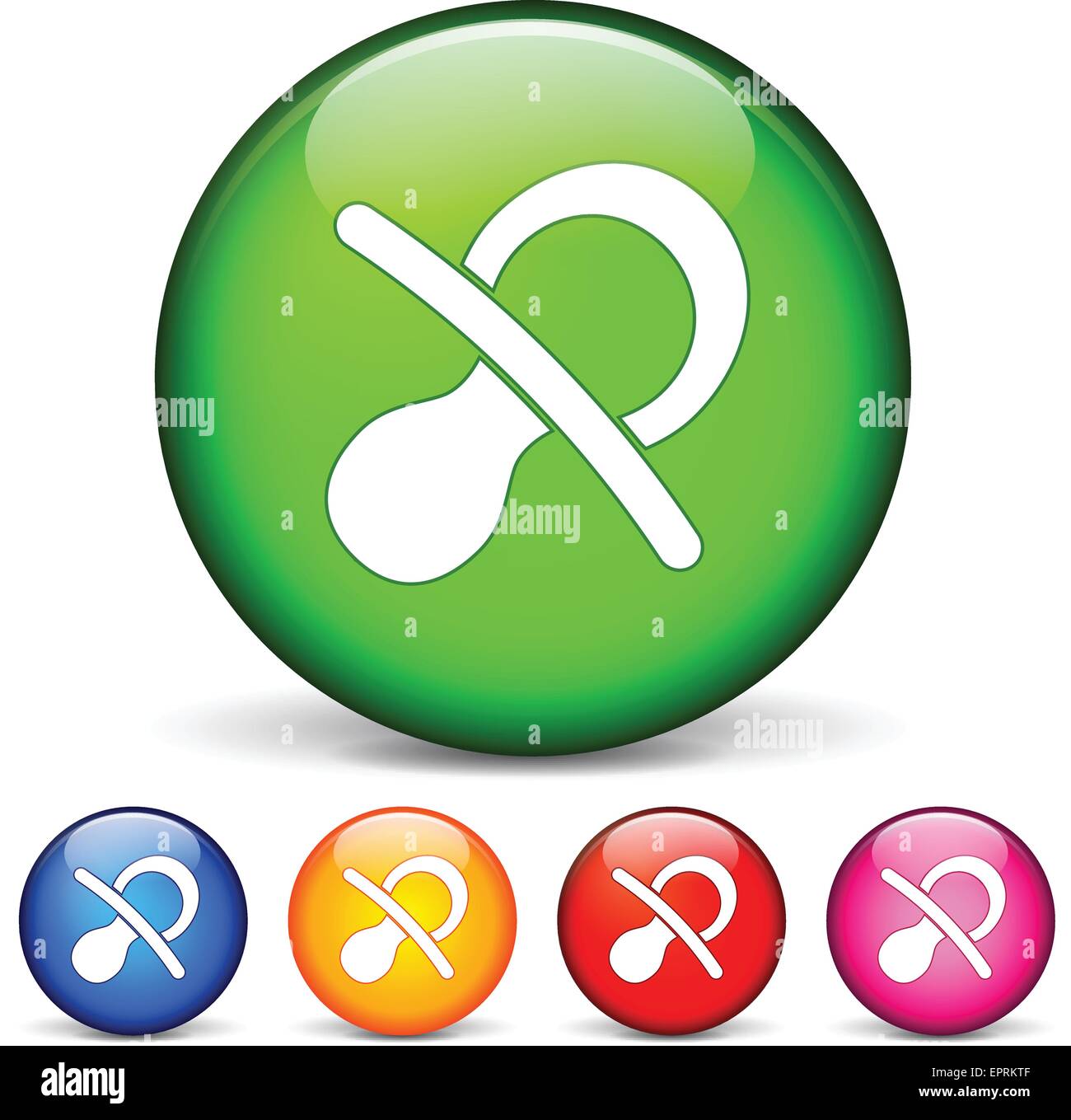 Vektor-Illustration der Kreis Symbole für baby Stock Vektor