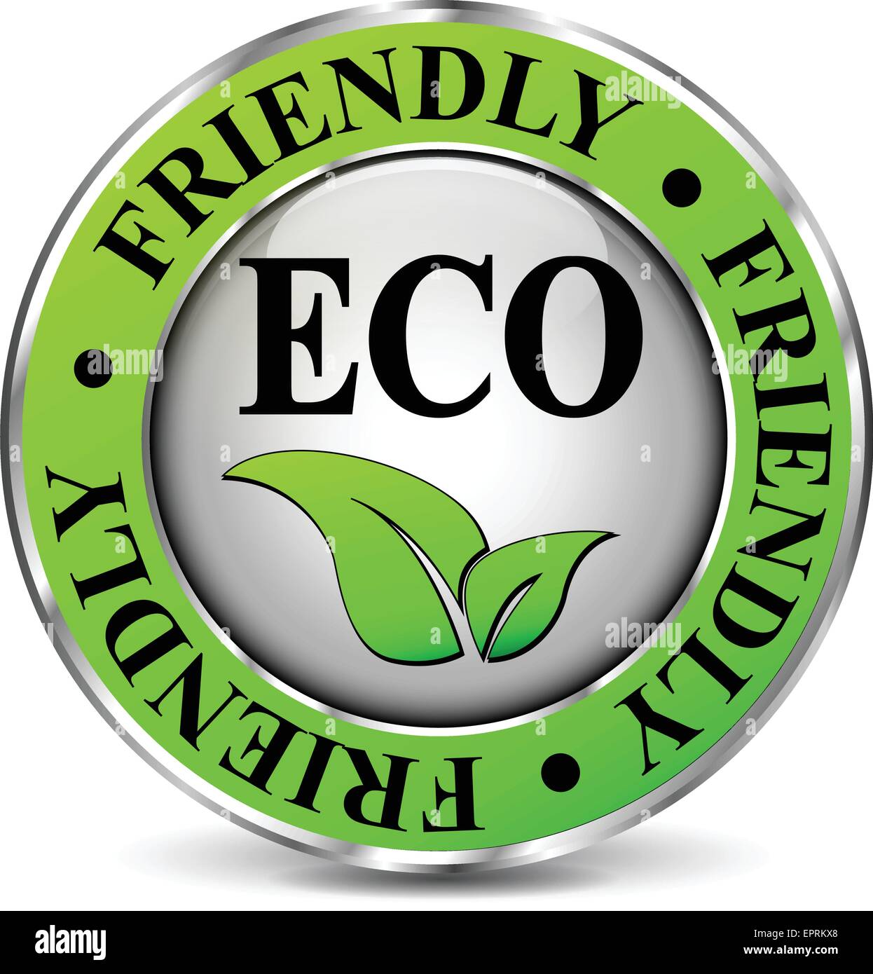 Illustration der Eco freundliche Symbol auf weißem Hintergrund Stock Vektor