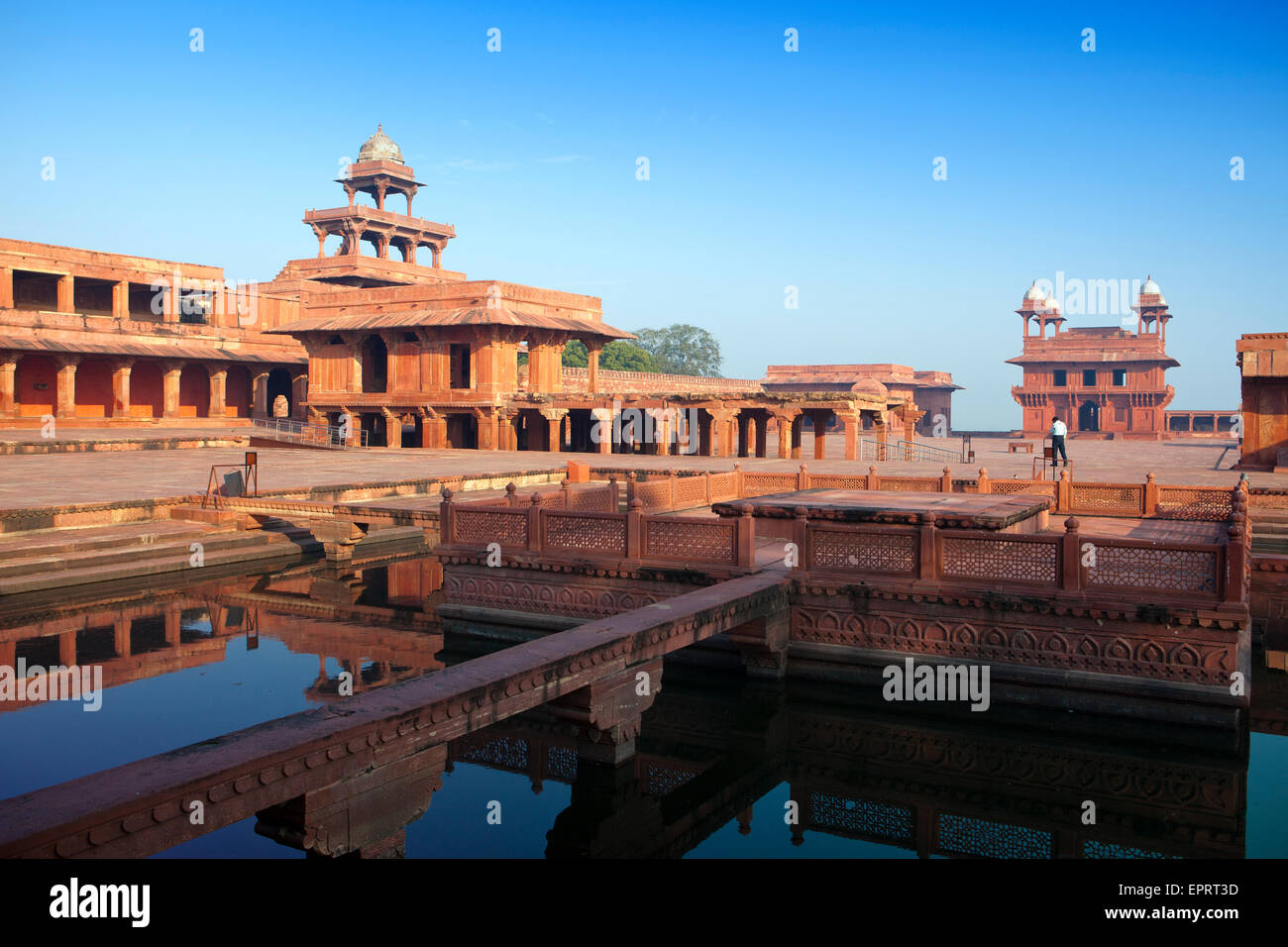 Indien. Die geworfenen Fatehpur Sikri. Stockfoto