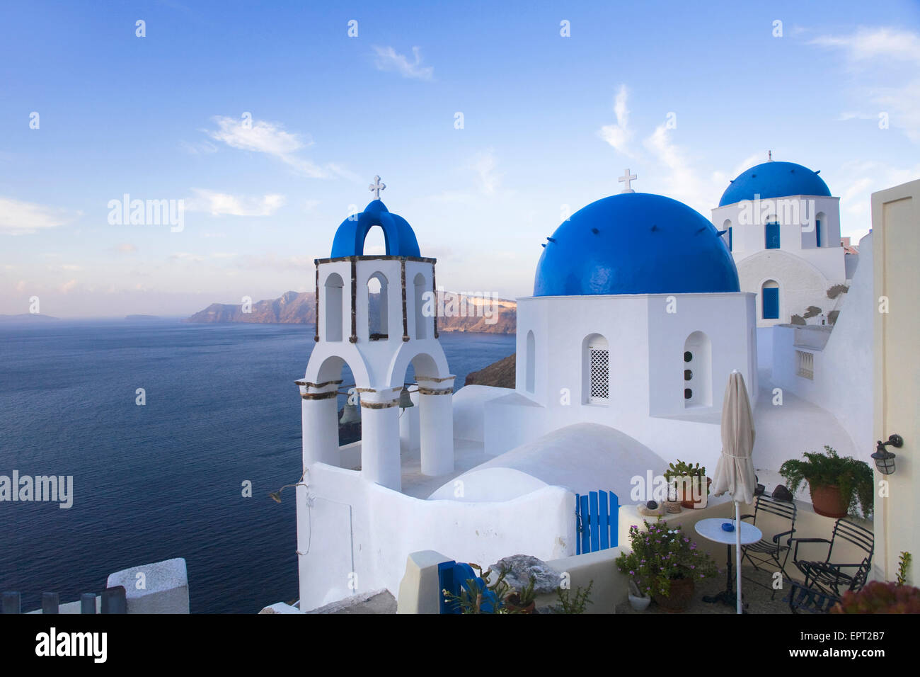 Kirche, Oia, Santorini, Griechenland Stockfoto