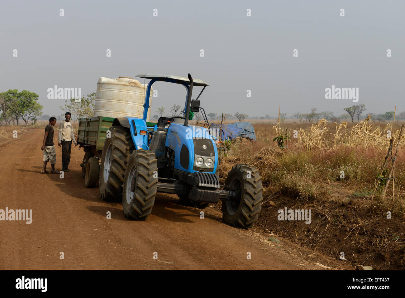 Äthiopien Gambela, Pukong, äthiopische Regierung ist leasing großen landwirtschaftlichen Flächen für Investoren für den Anbau von Baumwolle und Mais / AETHIOPIEN Gambella, sterben Aethiopische Regierung Verpachtet Grosse Landflaechen eine Investoren Stockfoto