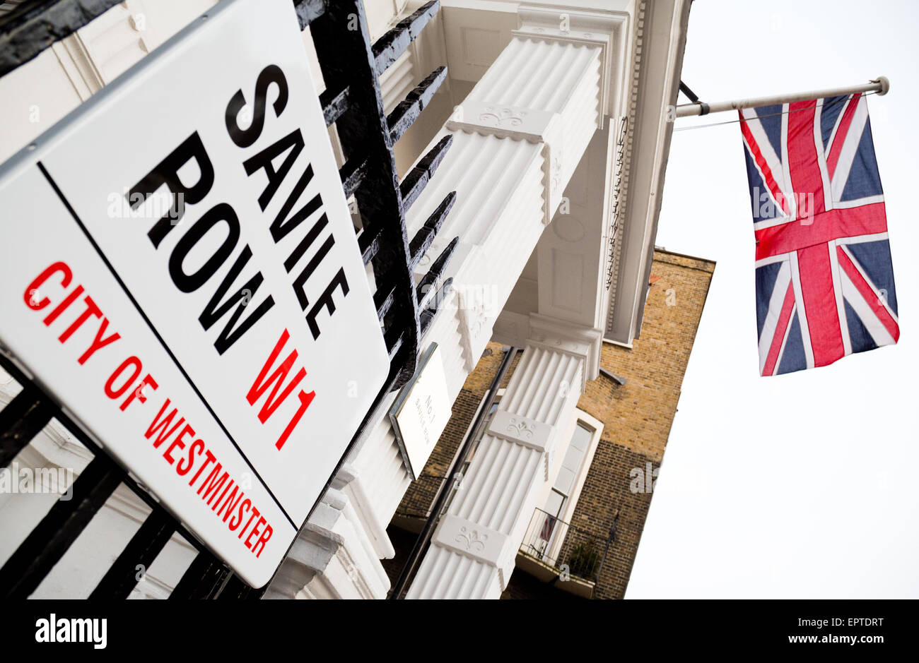 Savile Row London Großbritannien Stockfoto