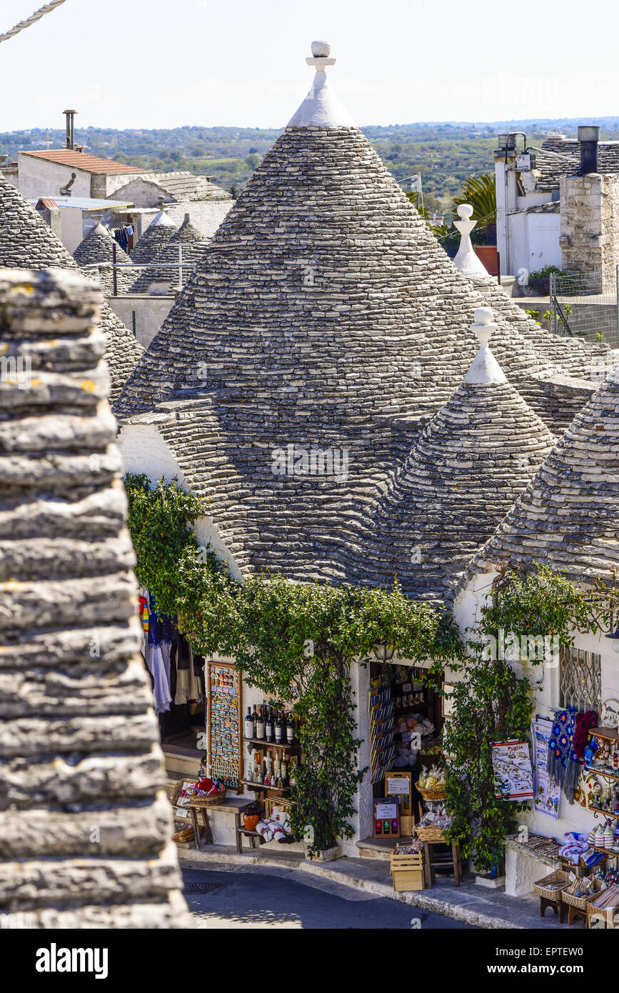 Trullo, Trulli, Alberobello, Apulien, Italien, UNESCOWeltkulturerbe