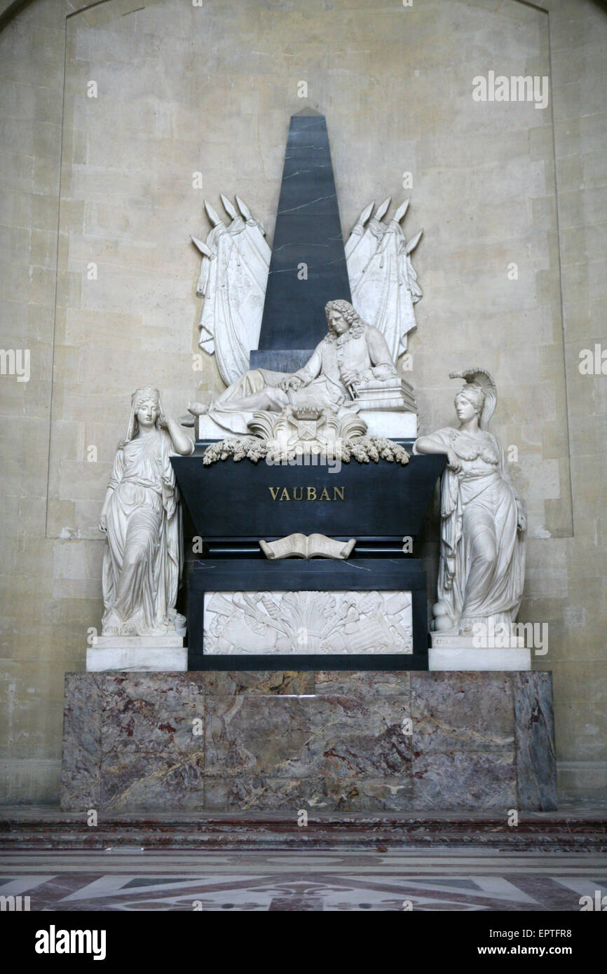Grab von Vauban, Eglise du Dôme, Dom Invalides Paris Stockfoto