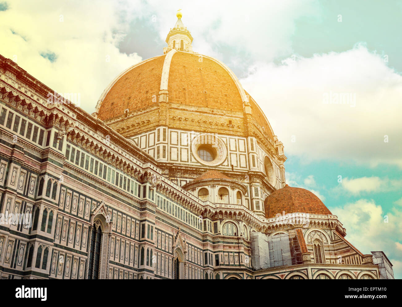 Dom Santa Maria Del Fiore und Campanile Florenz - Italien Stockfoto