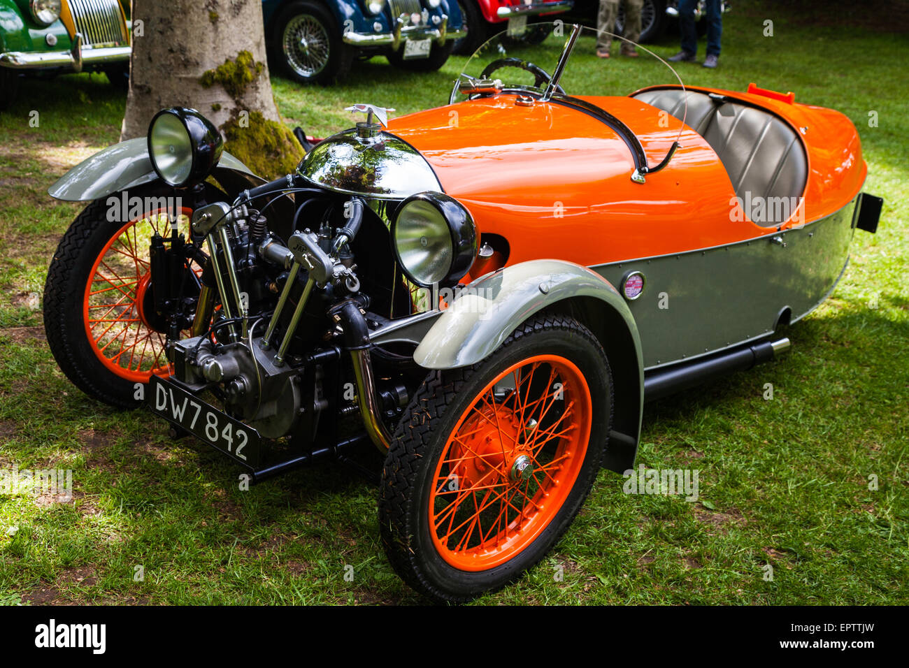 Morgan Aero antiken britischen Sportwagen auf dem Display an einem Treffen in Vancouver Stockfoto