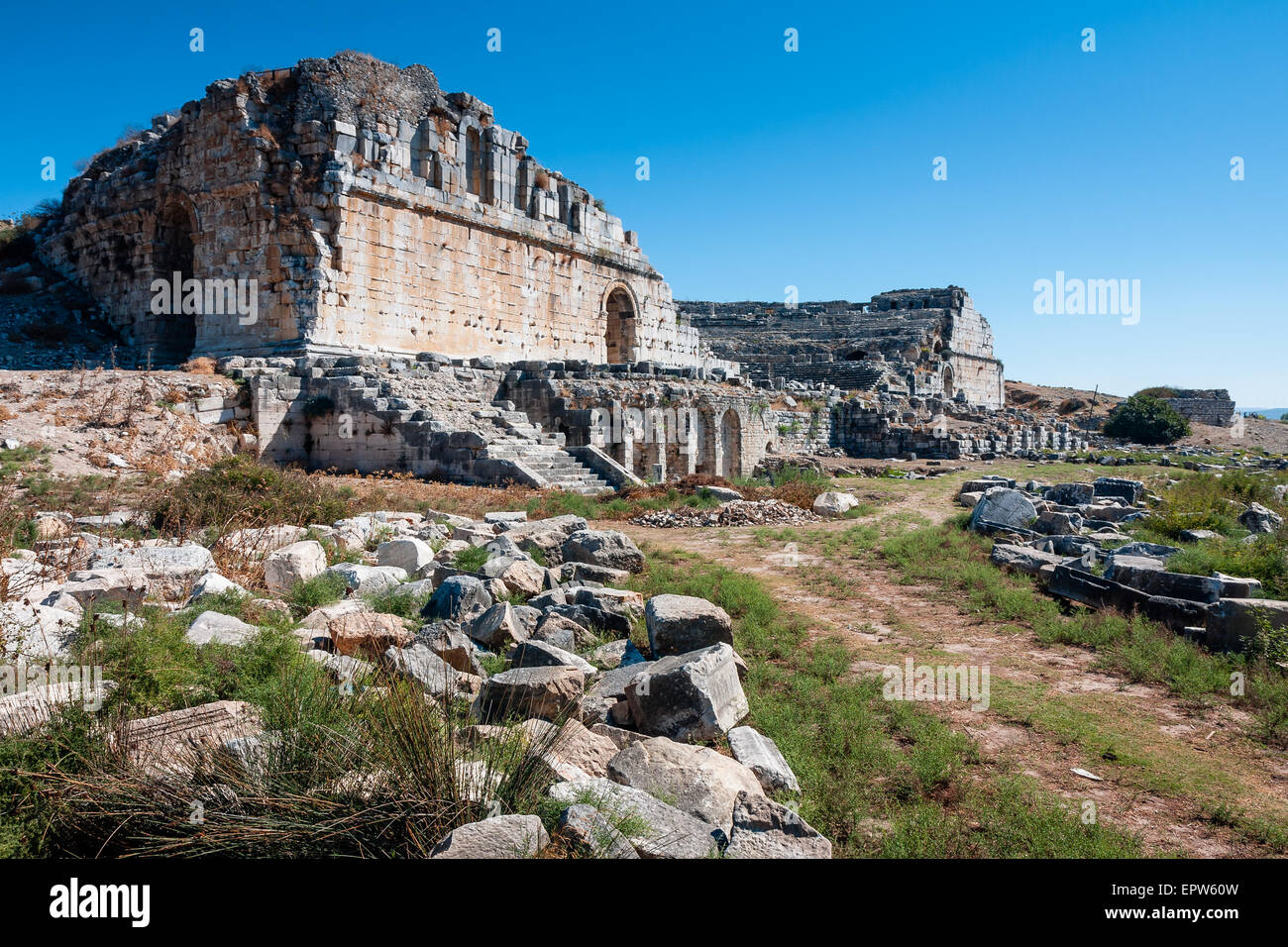 Milet in der Türkei Stockfoto