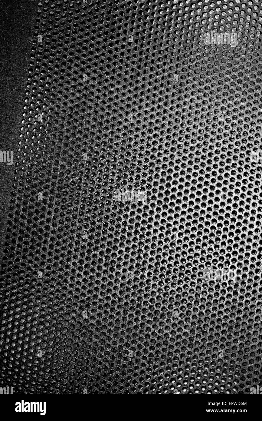 Black Iron Grill und das Substrat aus dem Netz als Hintergrund Stockfoto