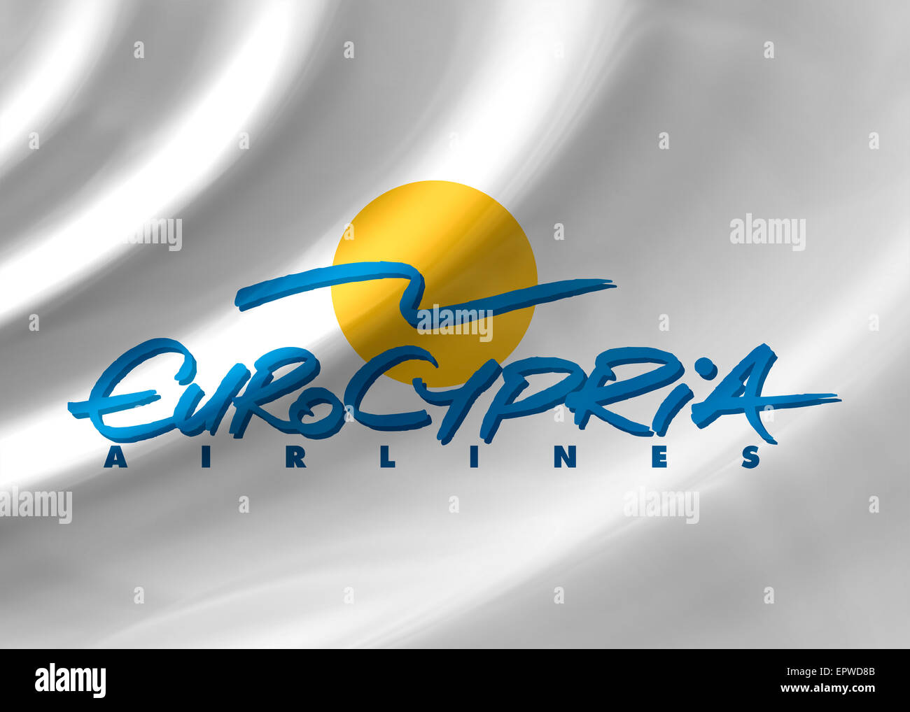 Euro Cypria Airlines Logo Symbol Emblem Flaggensymbol Stockfoto