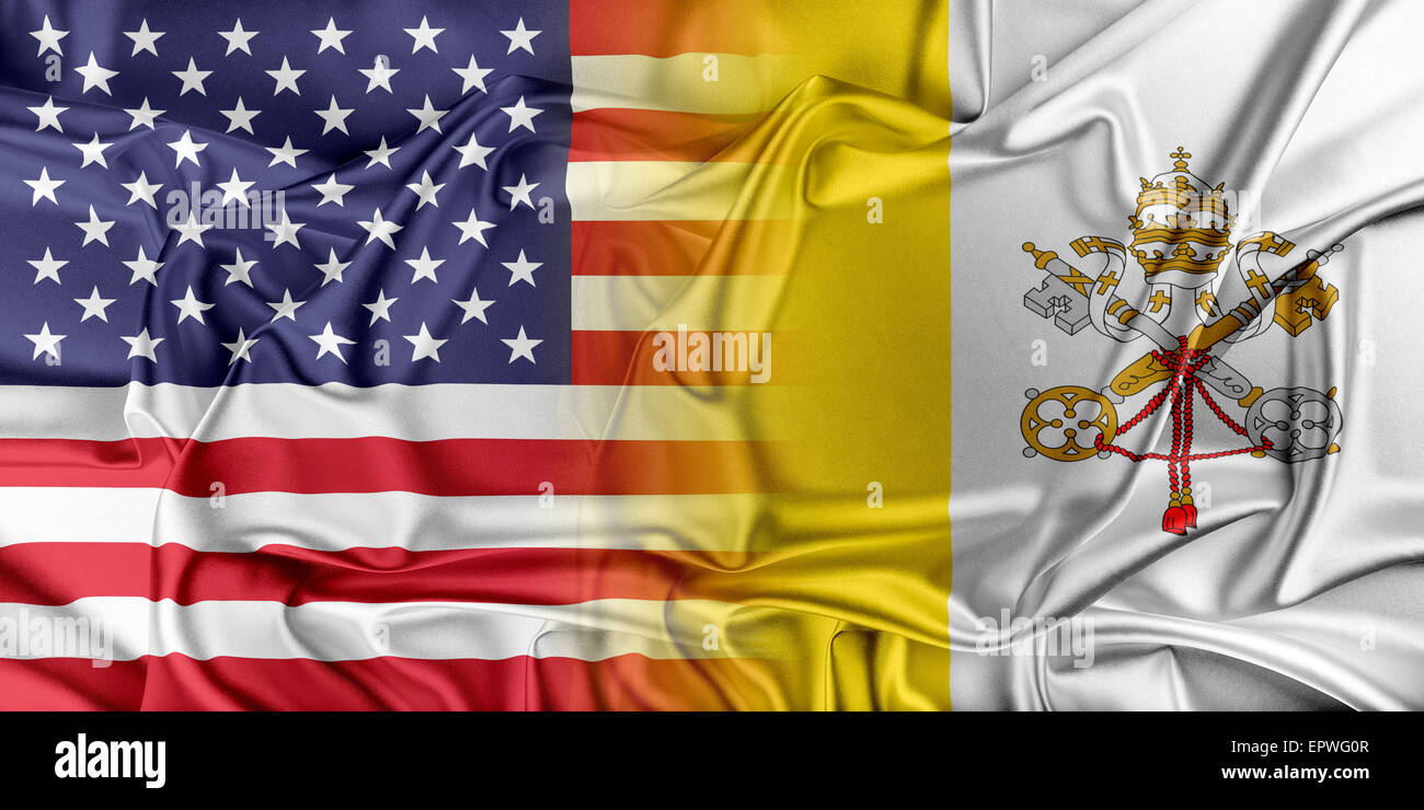 USA und Vatikan. Stockfoto