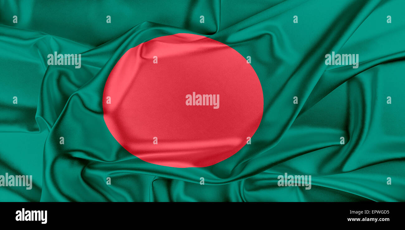 Fahne von Bangladesch Stockfoto