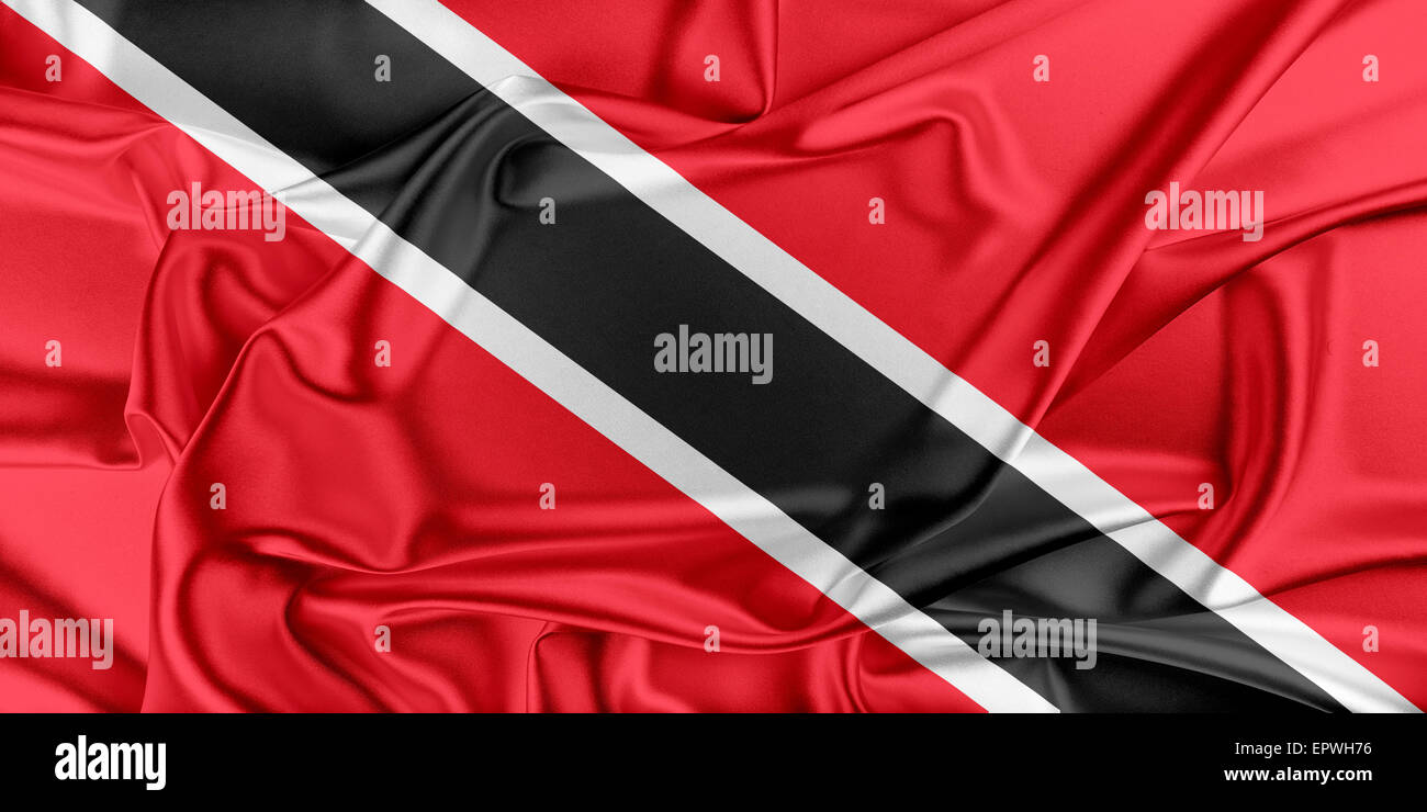 Flagge von Trinidad und Tobago Stockfoto