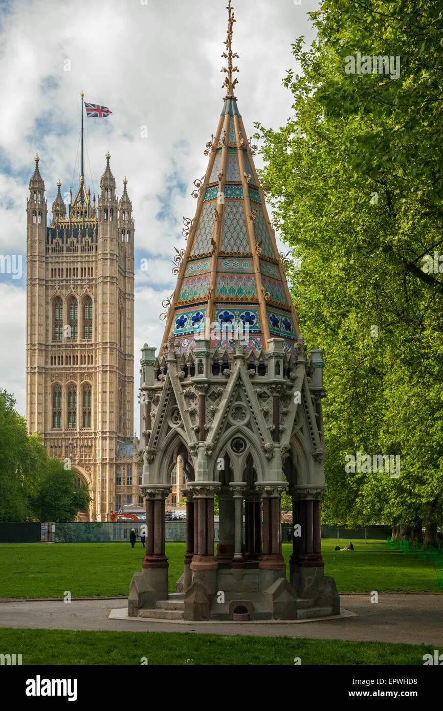 Nachmittag in Buxton Memorial, Westminster, London. Stockfoto