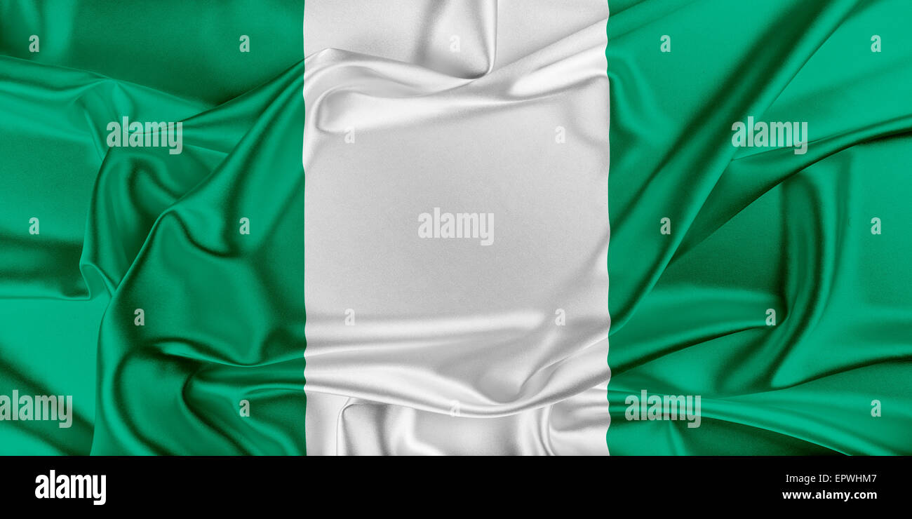 Fahne von Nigeria Stockfoto