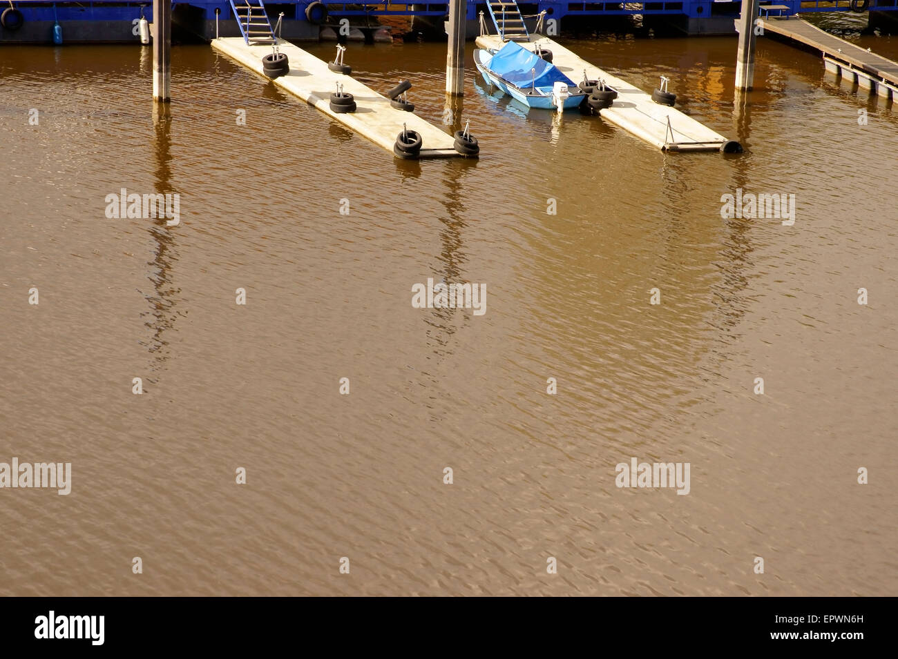 Schwimmdocks Stockfoto