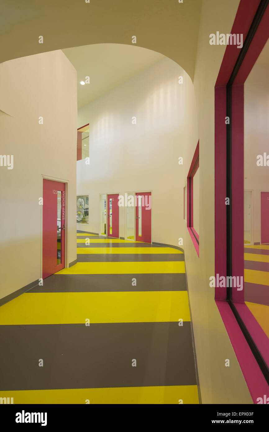 Korridor innere Penleigh und Essendon Grammar School, Essendon, Melbourne, Australien. Stockfoto