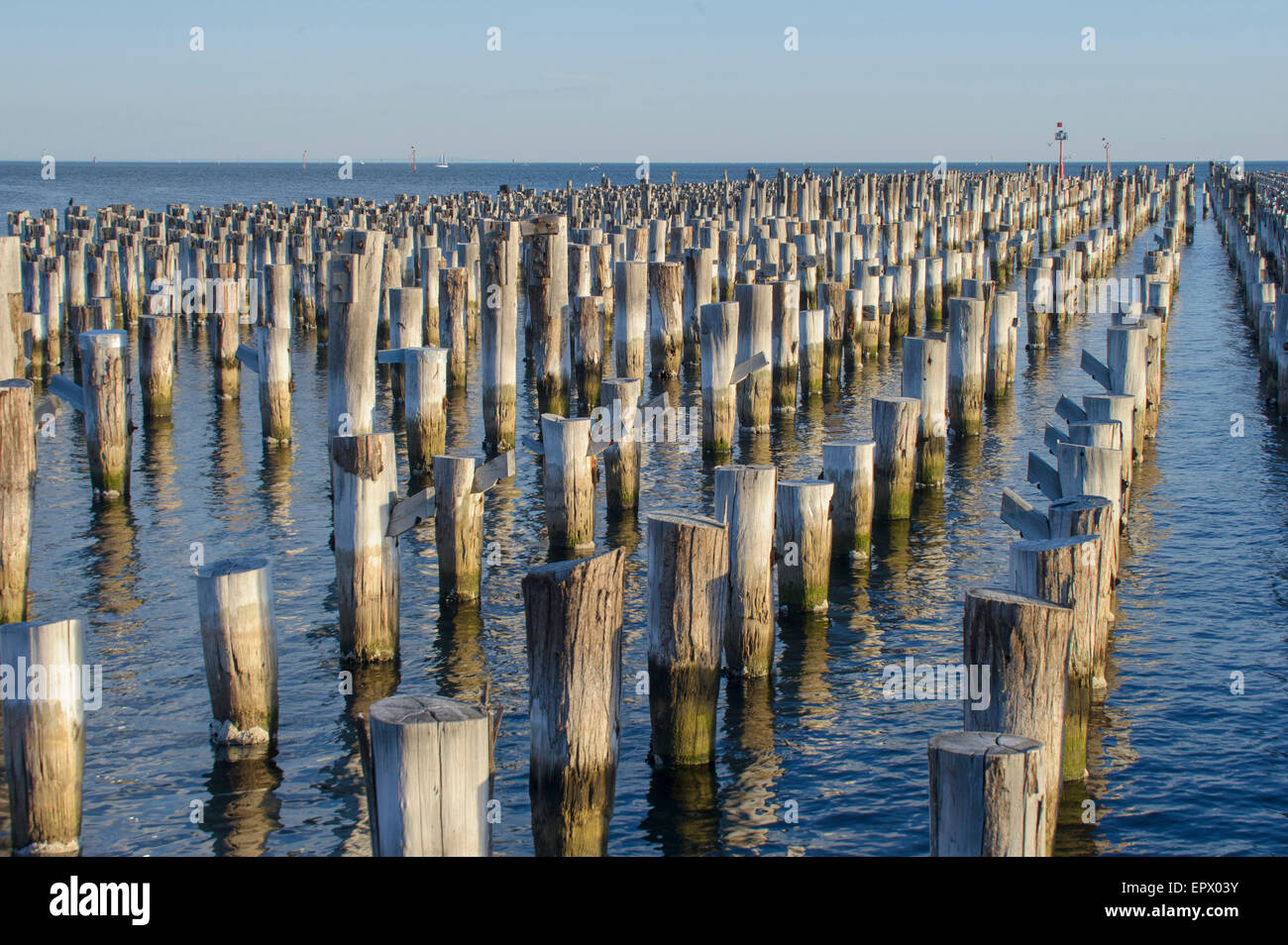 Prinzen Pier, Port Melbourne, Victoria, Australien Stockfoto