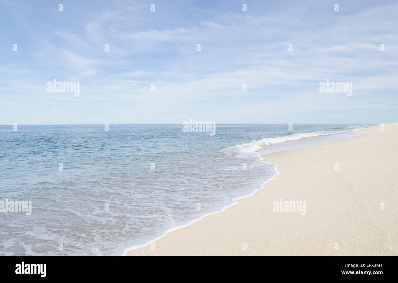 USA, Massachusetts, Nantucket, malerischen Blick auf den Strand vom Meer Stockfoto
