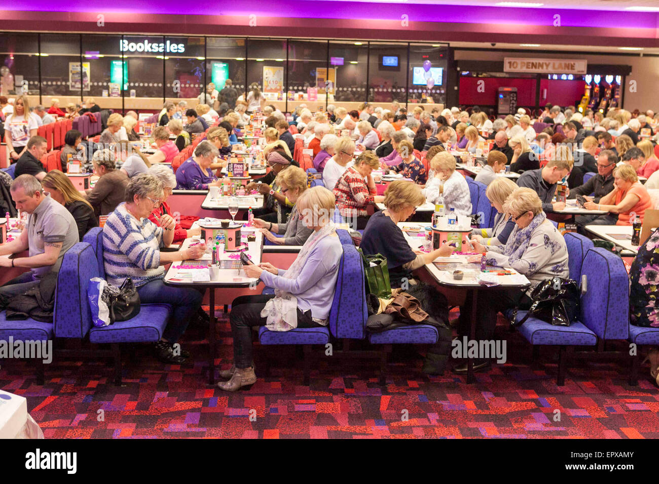 Mecca Bingo-Halle, Knotty Ash Stockfoto