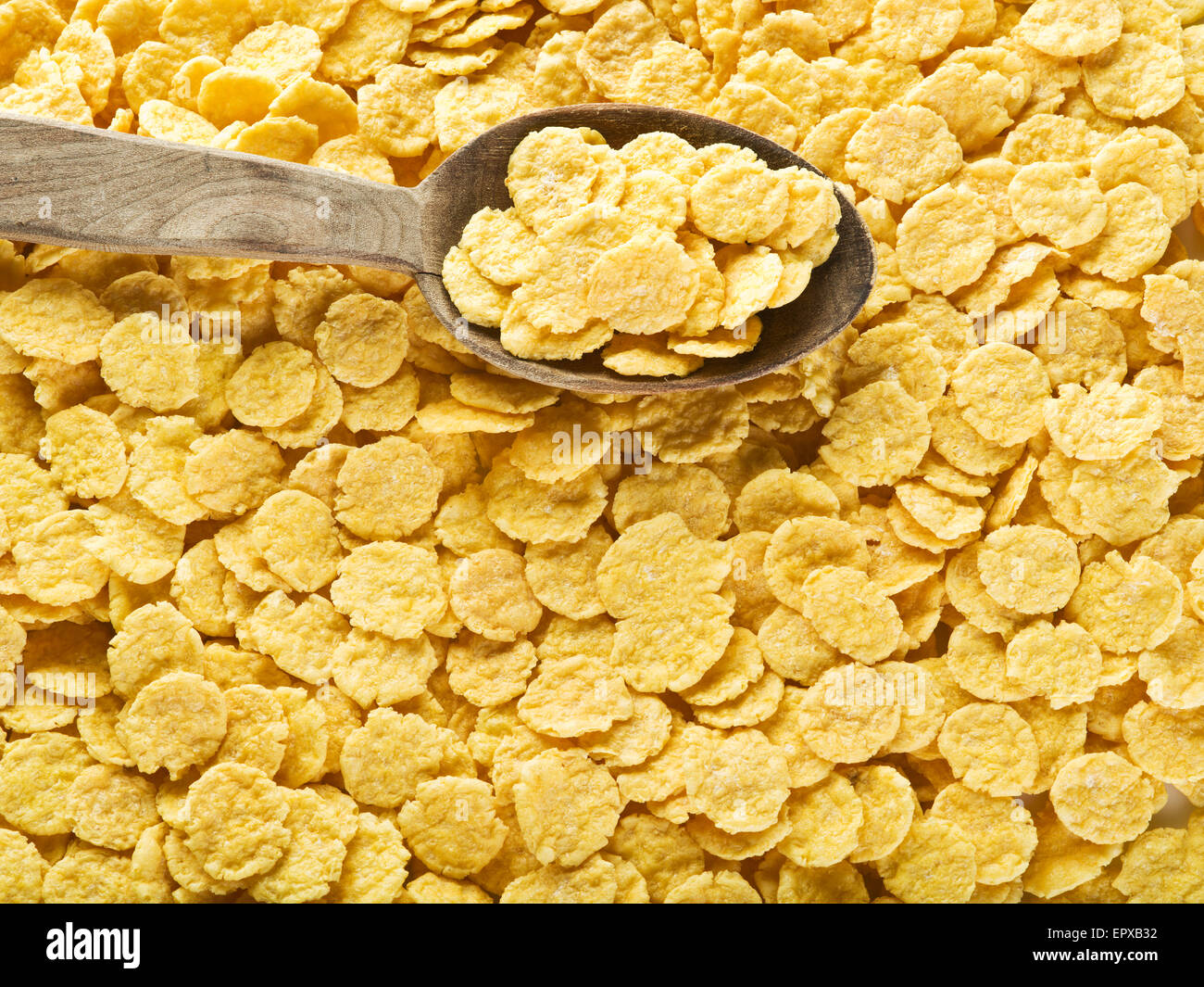Cornflakes. Essen-Hintergrund. Stockfoto
