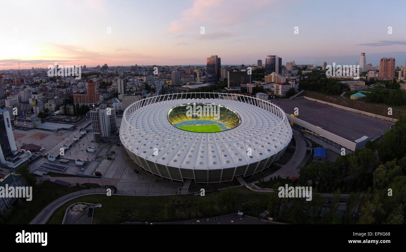 Luftaufnahme des Olympic Arena in Kiew, Ukraine Stockfoto