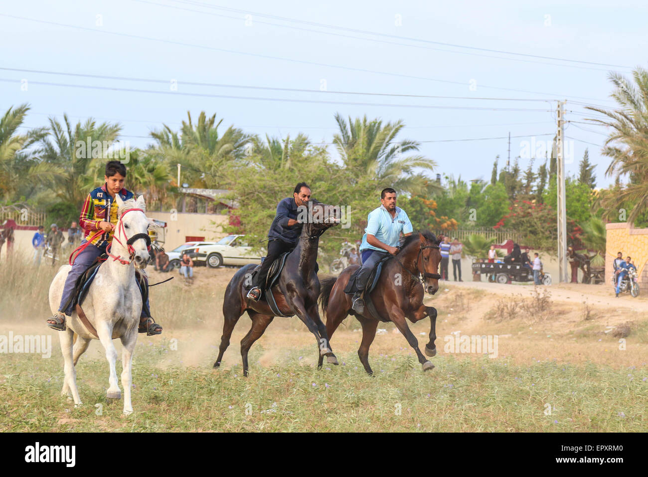 AlZawayda, Gaza, Palästina. 22. Mai 2015. Palästinensische Praxis