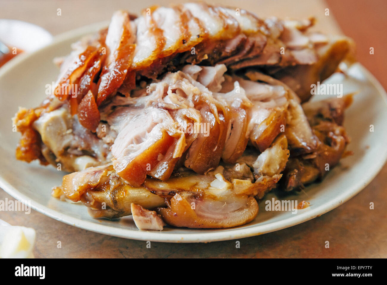Koreanische Art gebratenes Schweinefleisch Stockfoto